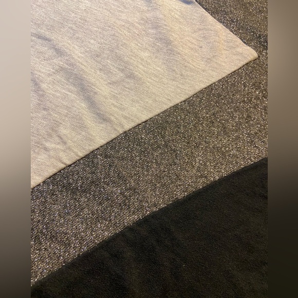 Terez BLACK LIGHTNING BOLT CREW NECK IN GRAY Small - Picture 8 of 11